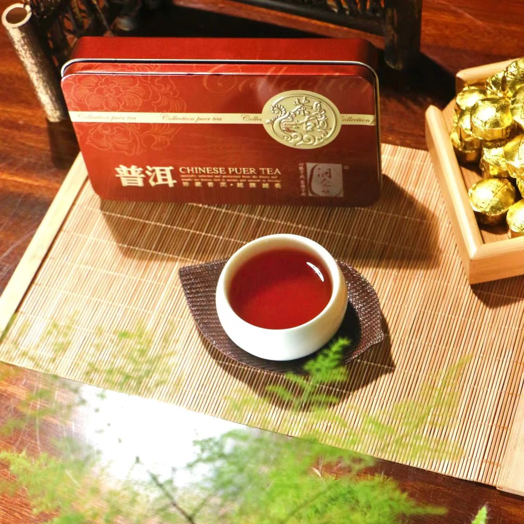 洞企石糯香小金沱普洱熟茶便携装高香浓郁顺滑两盒30粒