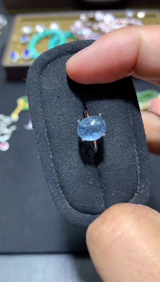 未镶嵌戒圈海蓝宝石W26【多样性发其一】