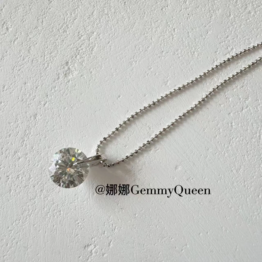 坠链均925银莫桑石 娜娜GemmyQueen项链GQ07902