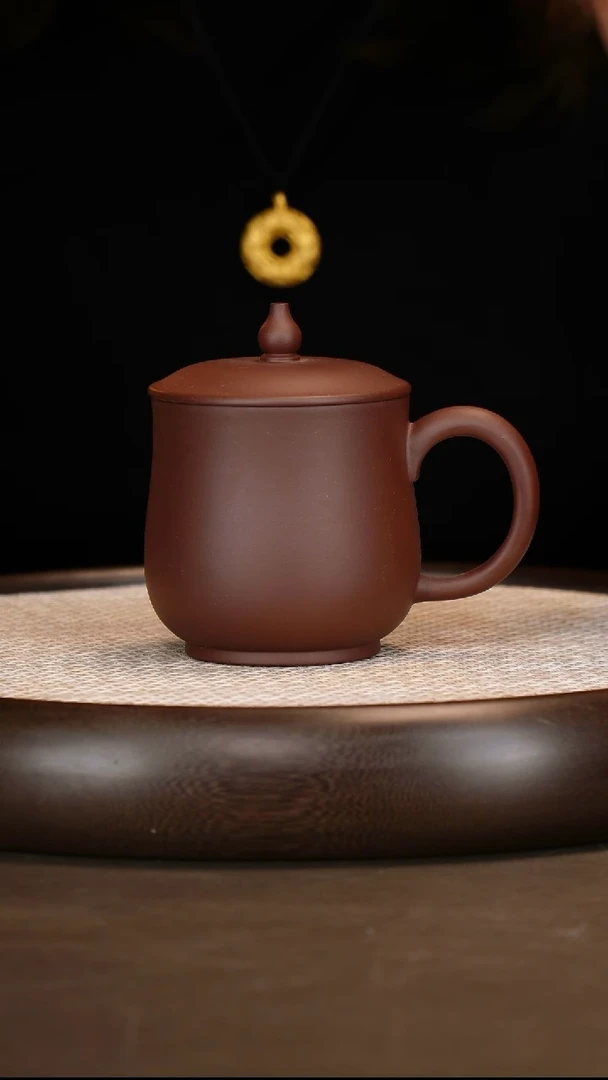 紫砂 紫泥办公杯