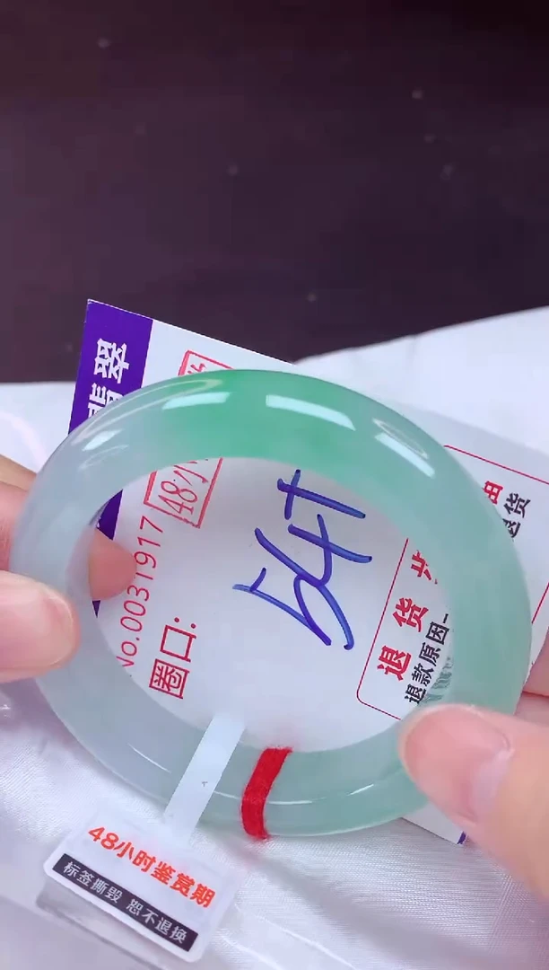 未镶嵌手镯翡翠54（48小时鉴赏期 ）