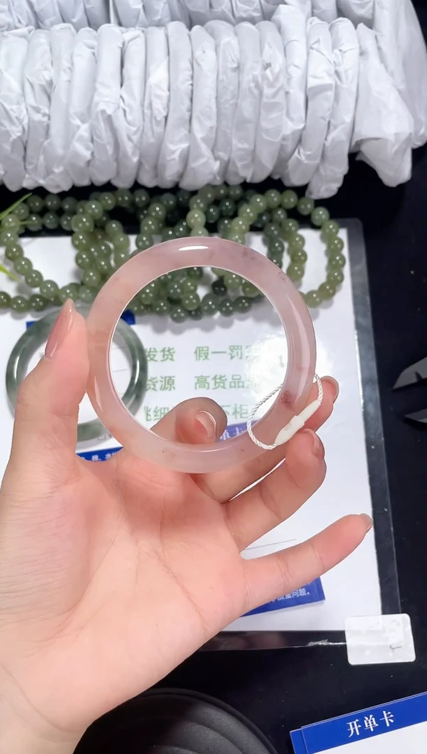 未镶嵌金丝玉石英质玉098 桃花酿 53-54