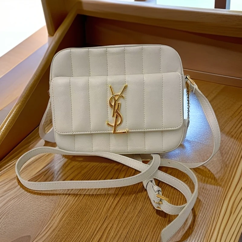 95新 YSL/圣罗兰 白色相机包 1167 4226