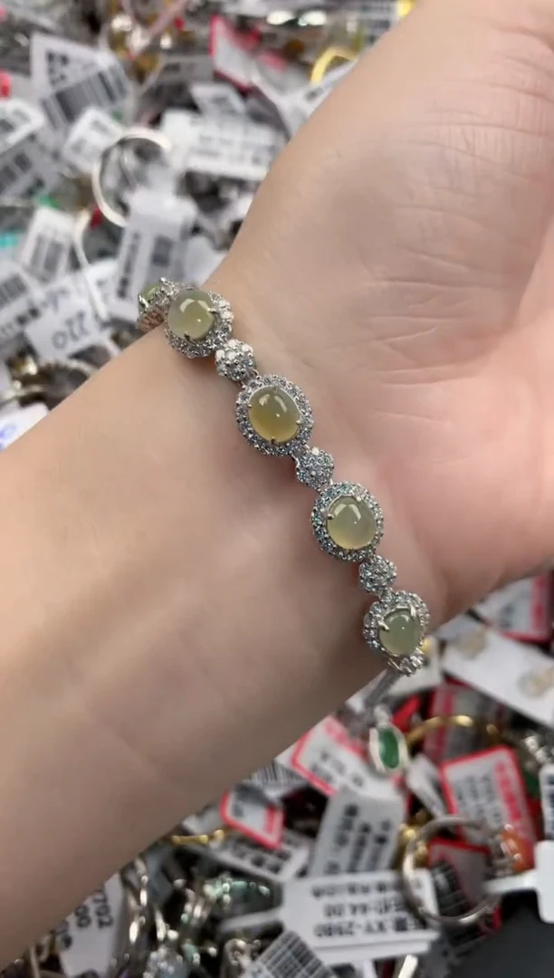 银S925镶嵌戒指翡翠777---2
