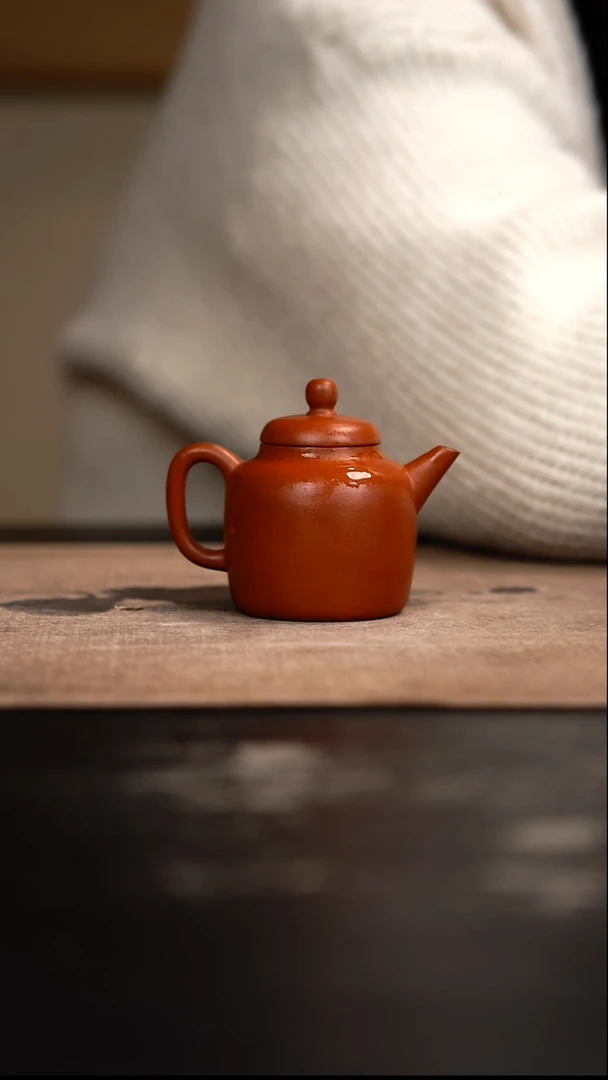 【闪购商品】紫砂茶壶高德钟朱红泥75cc