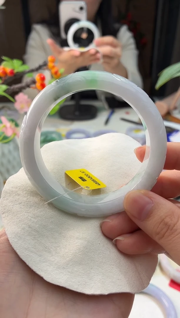 未镶嵌手镯翡翠10  翡翠手镯 58