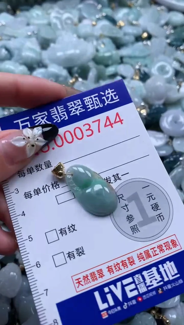 翡翠未镶嵌颈饰3744