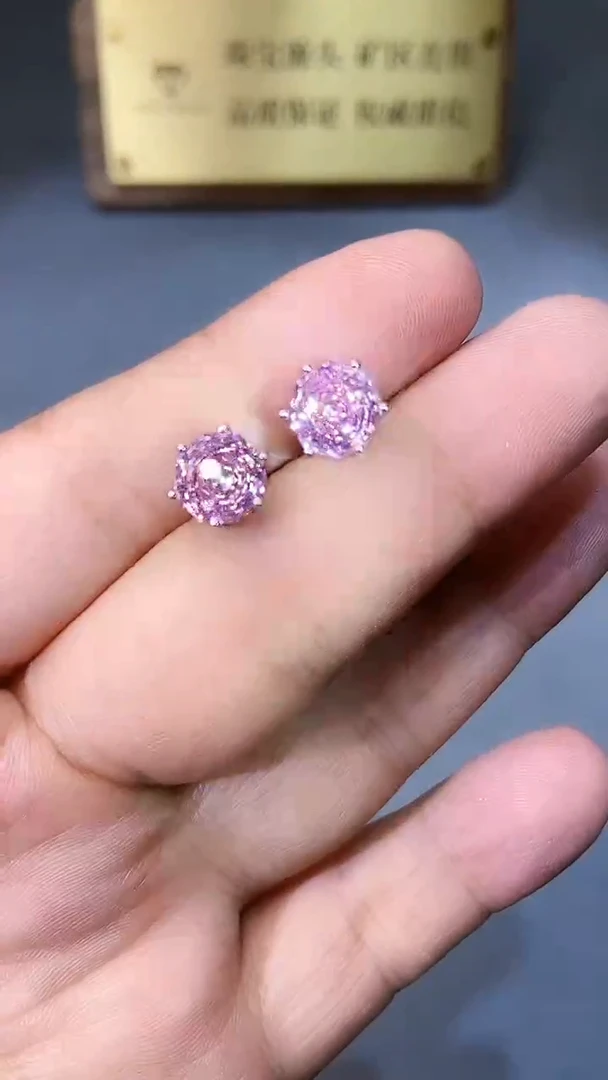 【闪购商品】水晶耳饰银S925镶嵌35444