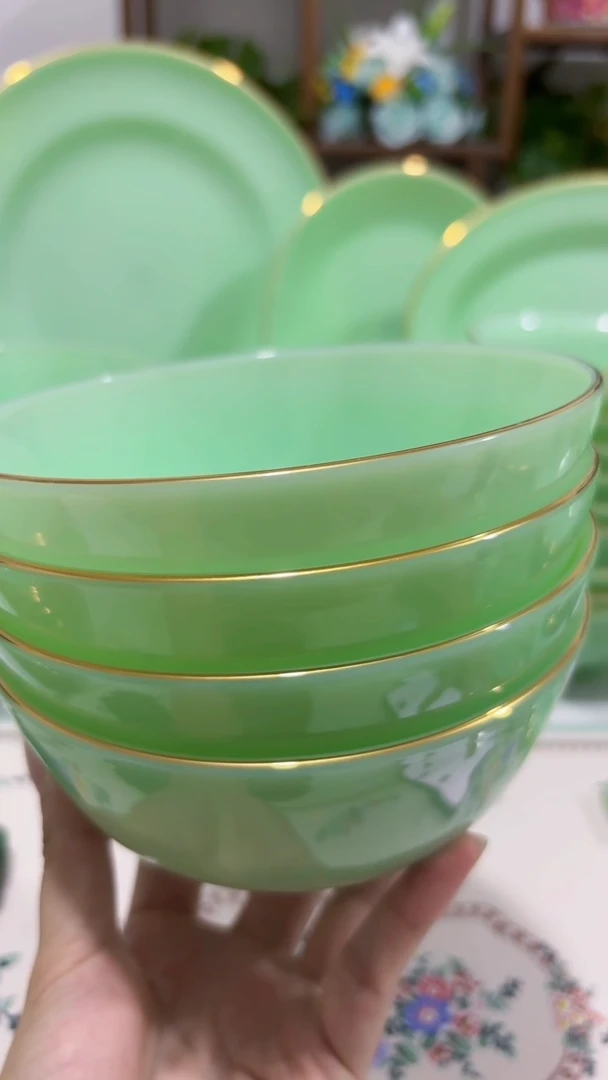 5.5英寸玉瓷碗4个口径13.8厘米