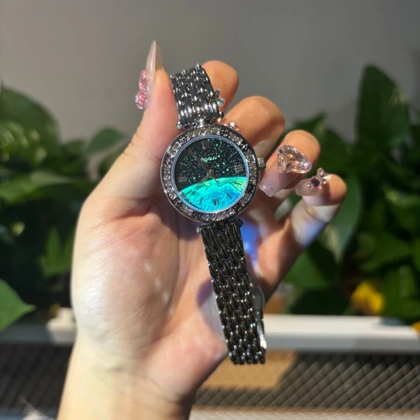 强夜光满天星地球面简约风时尚潮流防水腕表DF-010美人鱼chic女士