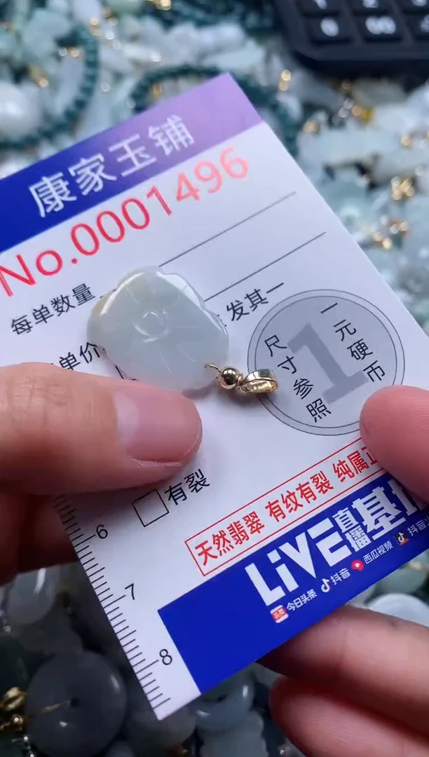 翡翠未镶嵌吊坠(不含链)1496