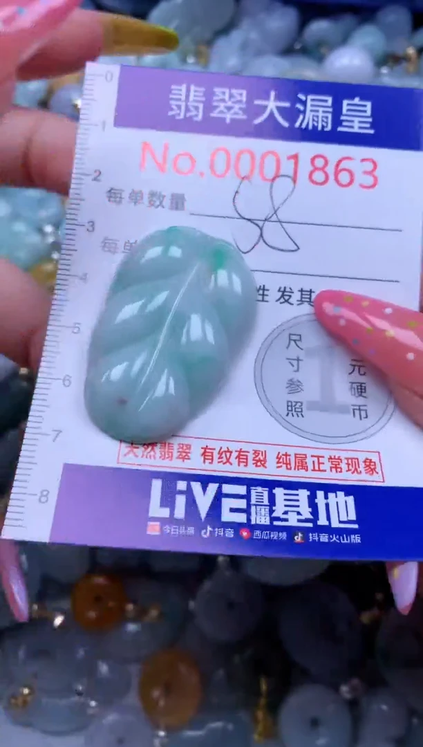 翡翠未镶嵌吊坠(不含链)1863