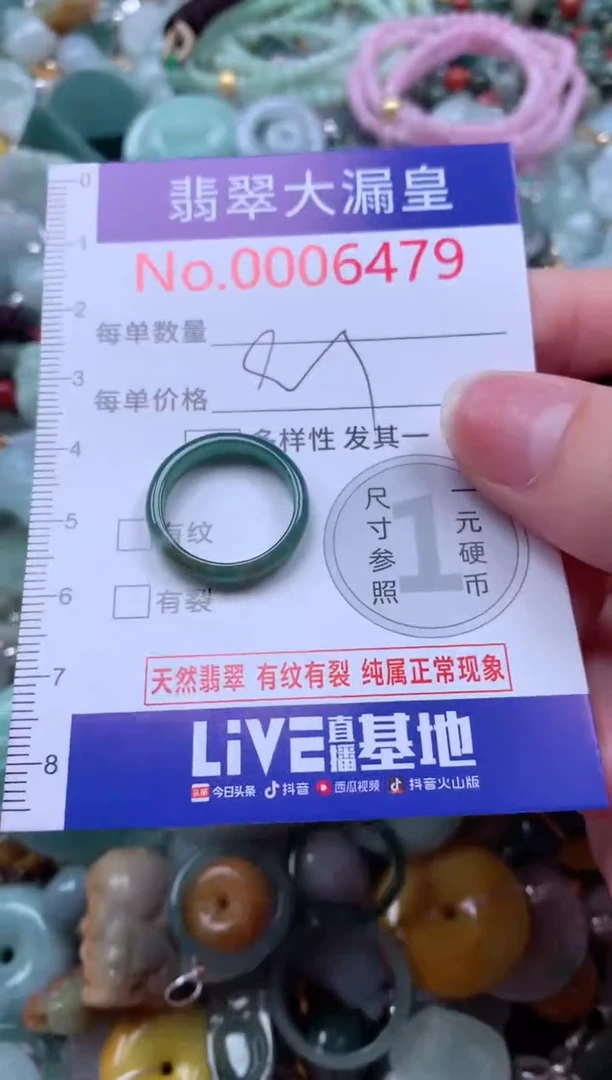 翡翠未镶嵌吊坠(不含链)6479