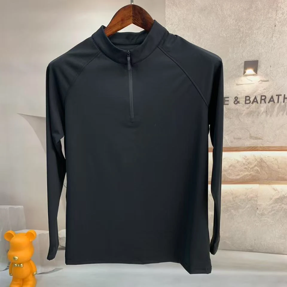 男士春秋打底polo杉三防高弹力T恤