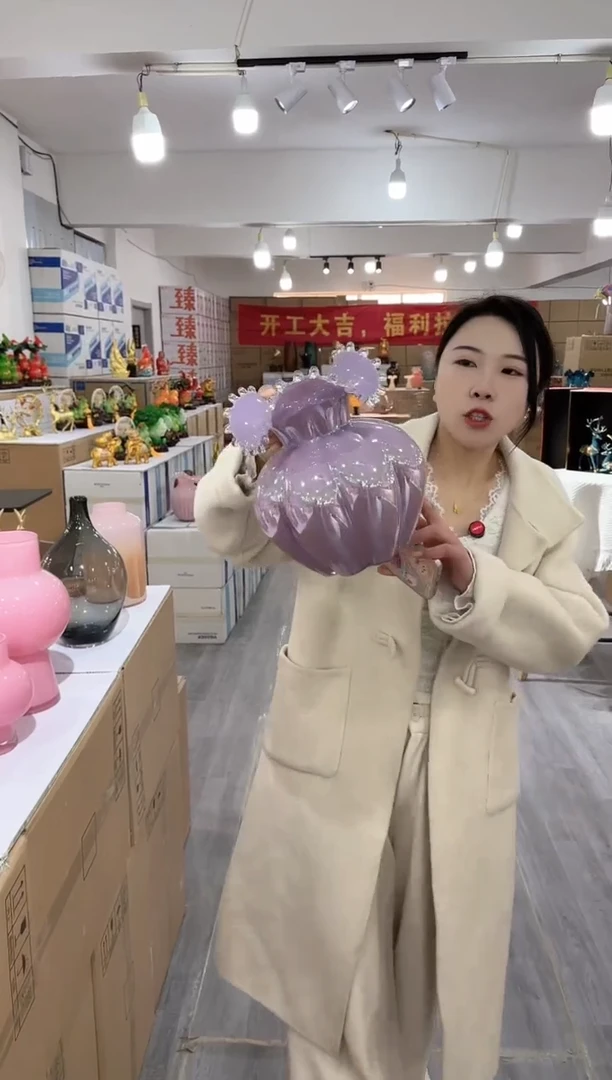 【闪购商品】琉璃瑞鸿花器早K-9