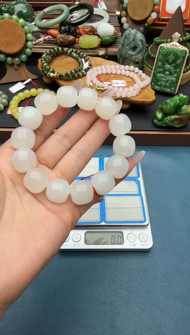 未镶嵌手串和田玉sdklm