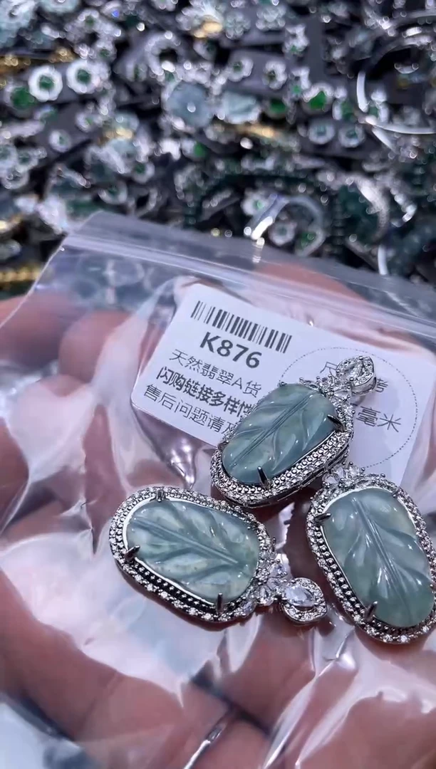 【闪购商品】翡翠颈饰未镶嵌K876多样性发其一