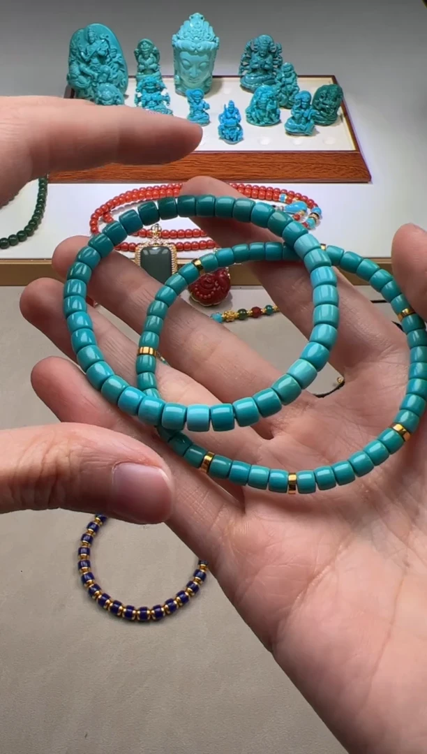 【闪购商品】绿松石手串手串未镶嵌手串手串