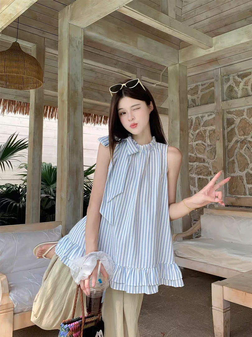 【300-466编号】夏季新款衬衫短袖复古清新甜美感小衫上衣碎花女