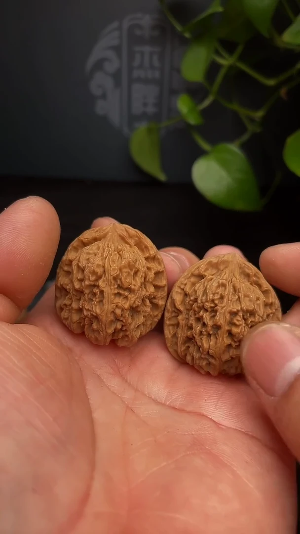 【闪购商品】文玩核桃把件35尺南疆，团（全品白茬）