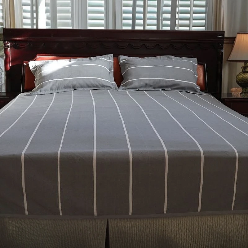 真手工老粗布国家非物质文化遗产三件套四件套亲肤防静电纯棉防皱