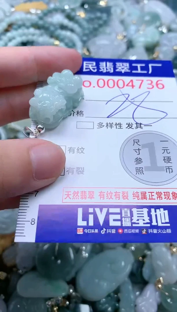 翡翠未镶嵌吊坠(不含链)4736