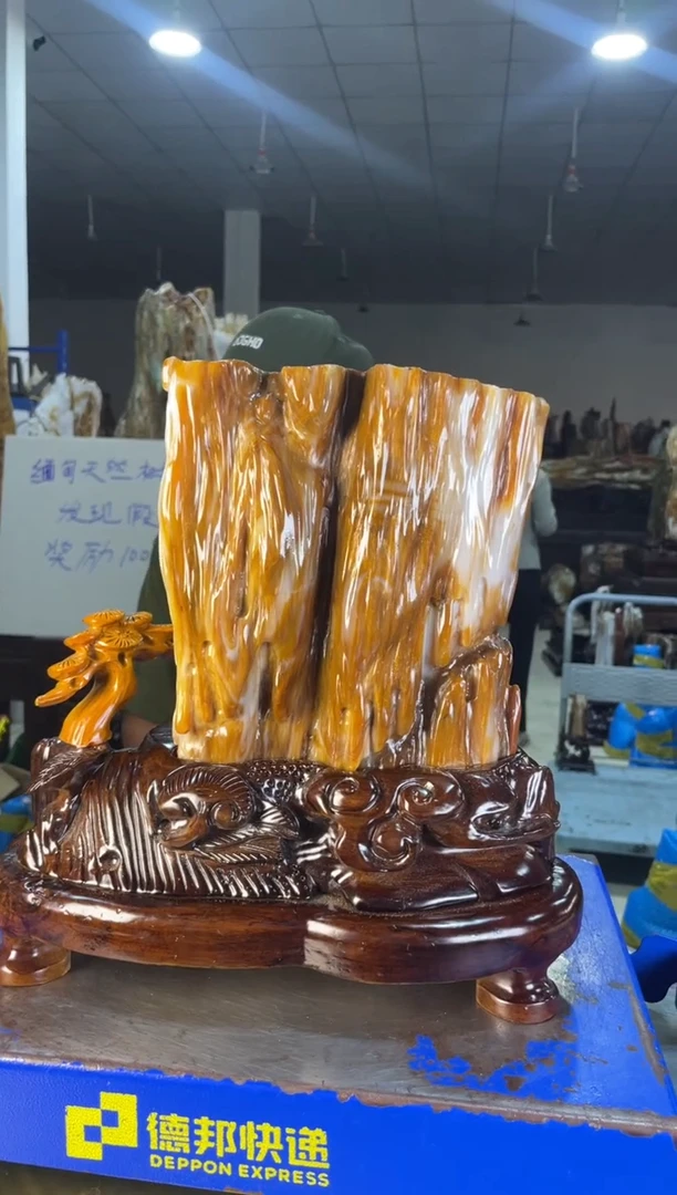未镶嵌摆件硅化玉50