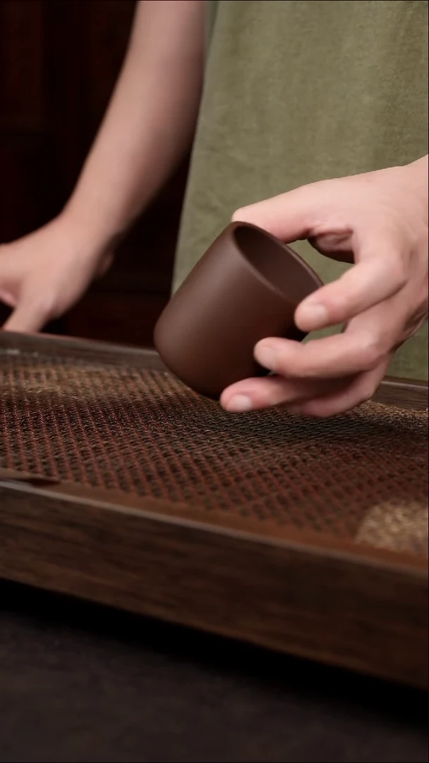 茶杯紫砂紫泥高杯