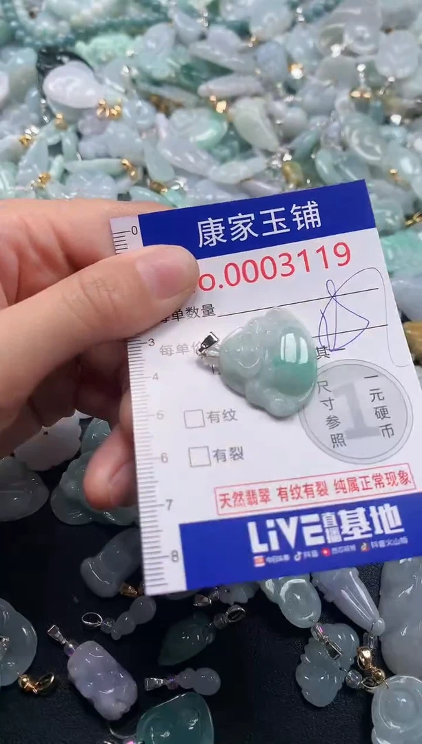 吊坠(不含链)未镶嵌翡翠3119