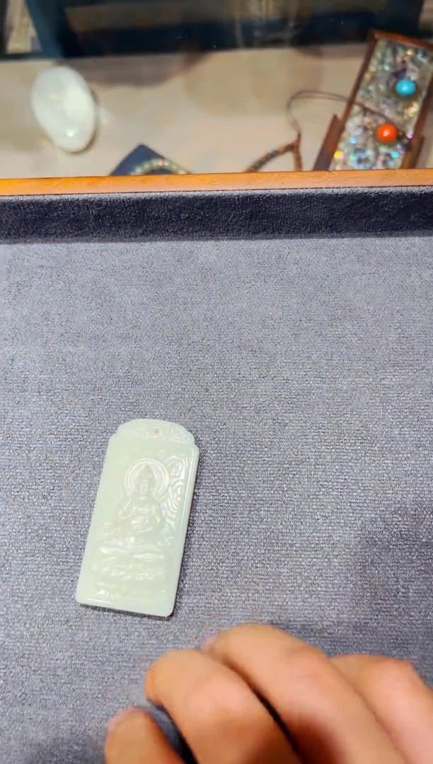 和田玉未镶嵌挂件G015