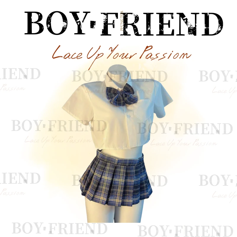 [铃声已至]80-195校园风纯欲学院百褶裙JK套装纯欲战袍居家战袍