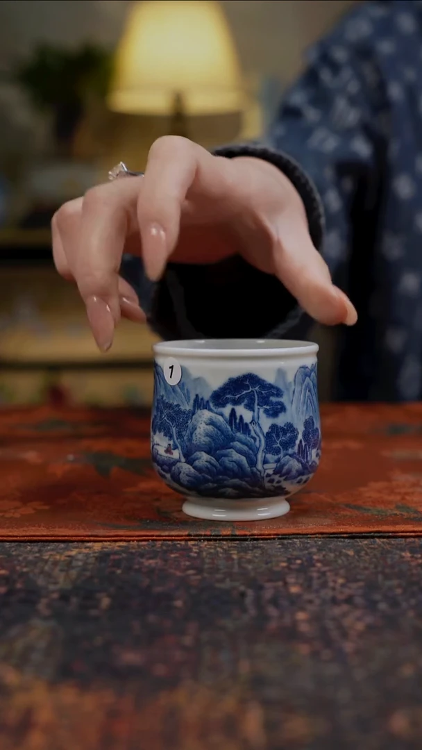 杯景德镇陶瓷杯碗柴烧多人
