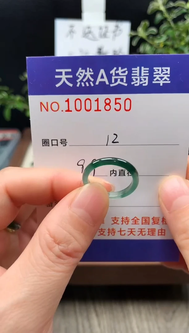 未镶嵌戒指翡翠12#