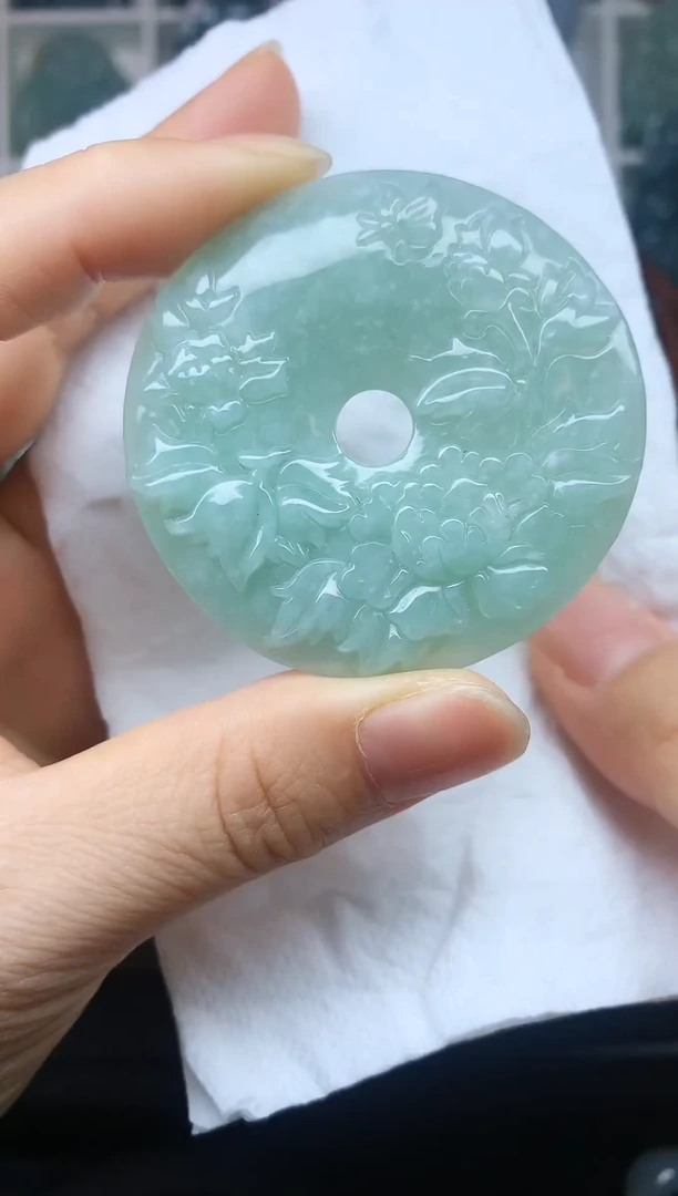 翡翠未镶嵌颈饰天然缅甸翡翠A货吊坠