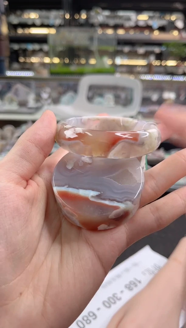 未镶嵌手镯石英质玉55圈口（赠品镯心）S9037