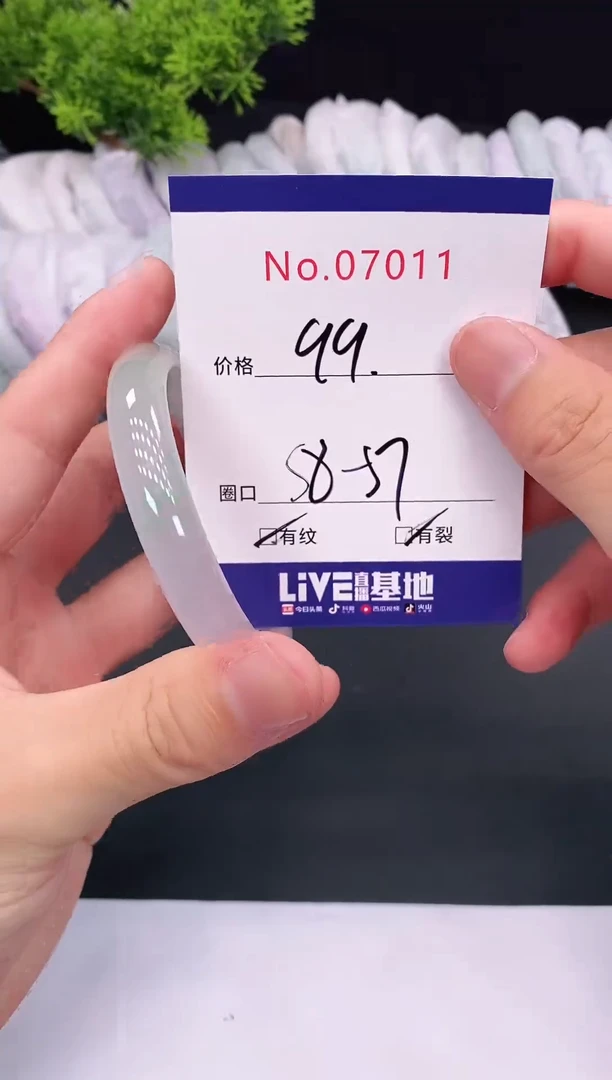 未镶嵌手镯翡翠07011