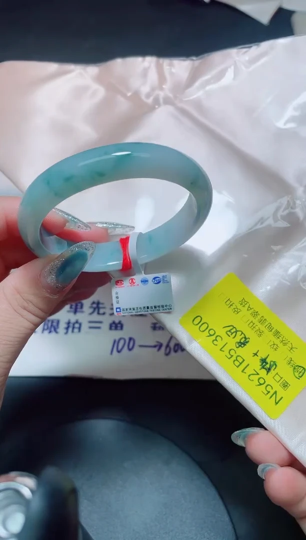 未镶嵌手镯翡翠54+贵/13600