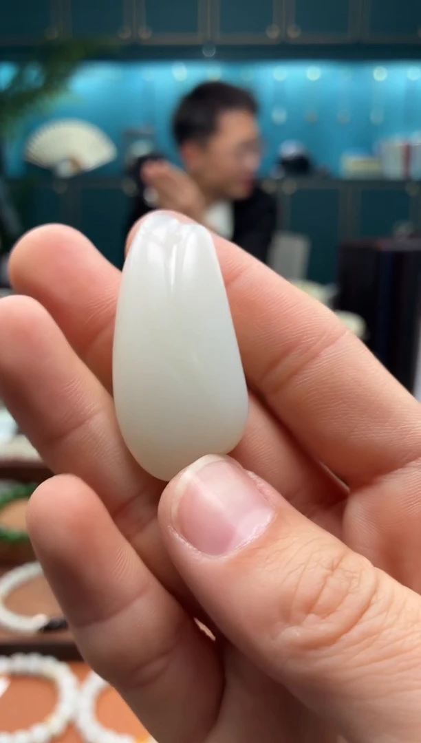 吊坠(不含链)未镶嵌和田玉白玉吊坠