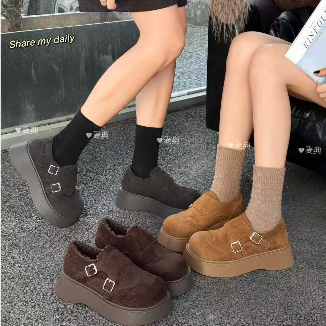 棉鞋雪地靴冬季纯色休闲风1120