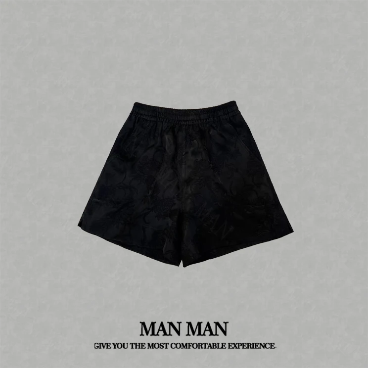 满满出品-『提花国风短裤』25173夏款舒适百搭新中式显瘦气质