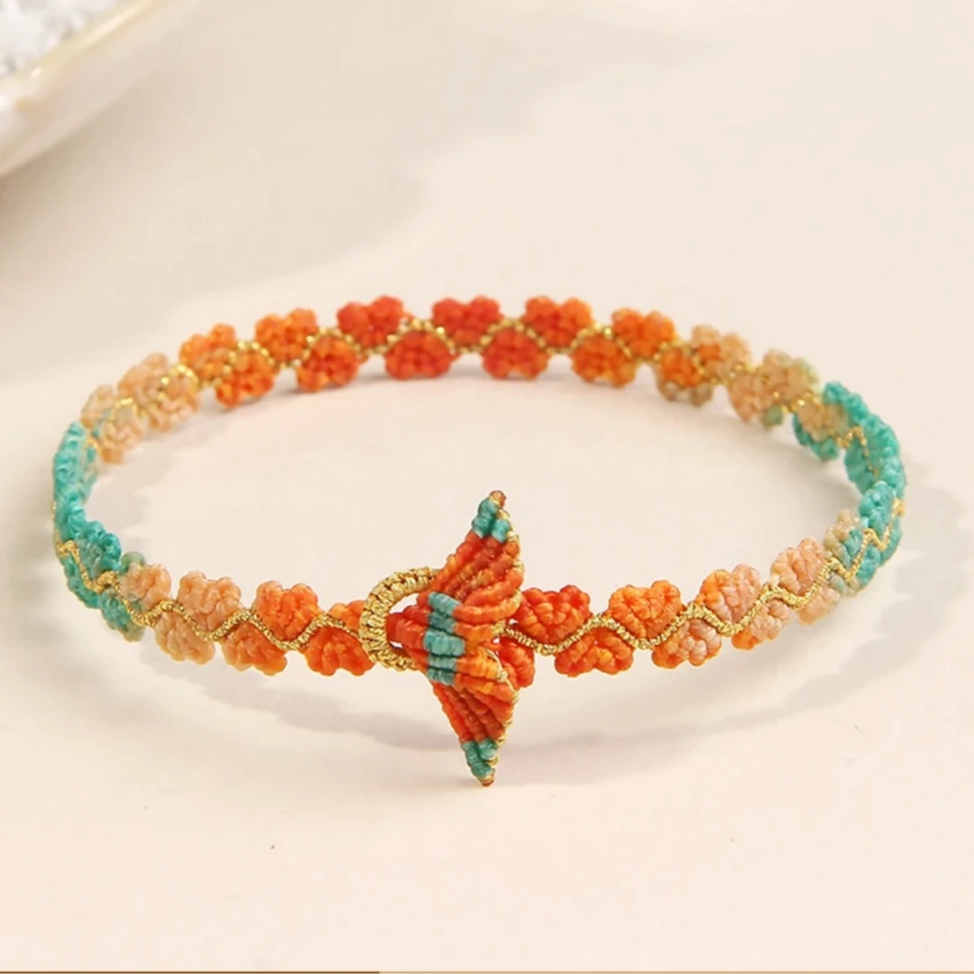 [苏超锦鲤得分手绳]纯手工编织爱心绳