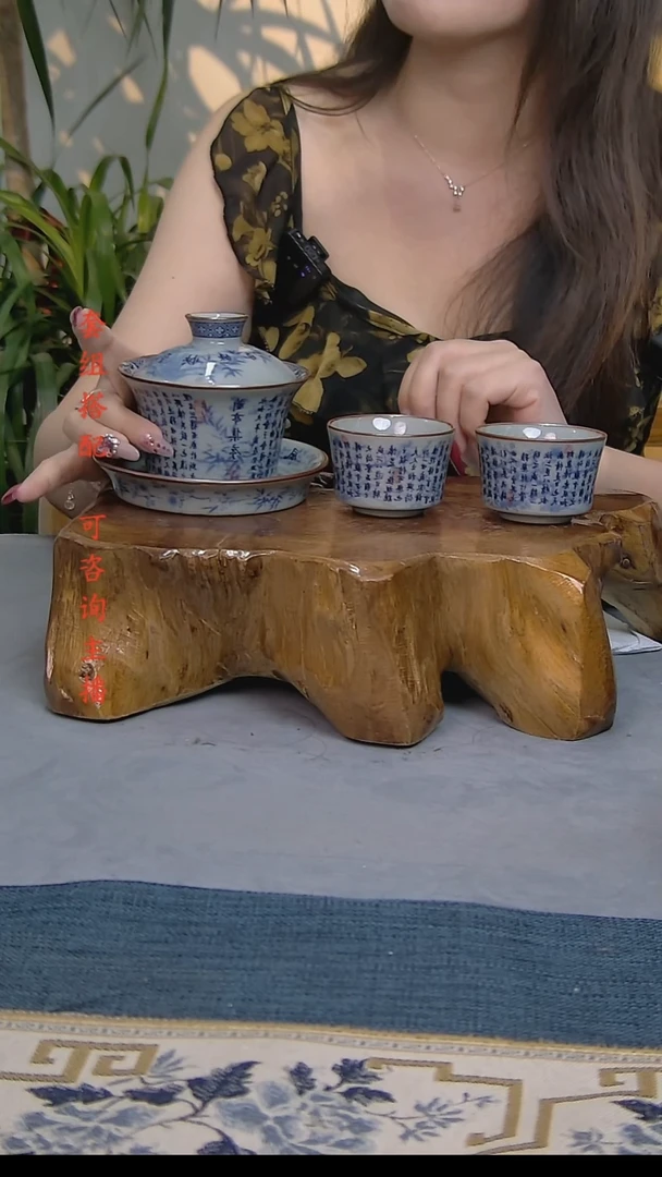 简装家用款3件套 老陶泥开片纹陶瓷茶具