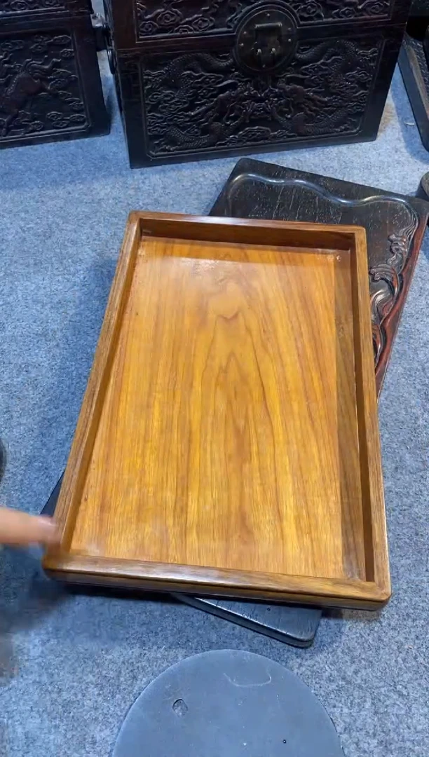 木紫檀拆件雕刻板以直播间实物为准微瑕老物件