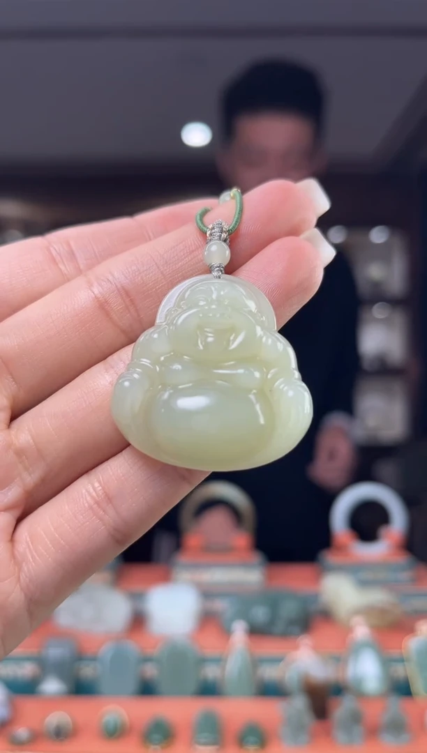 颈饰未镶嵌和田玉佩佩35mm左右