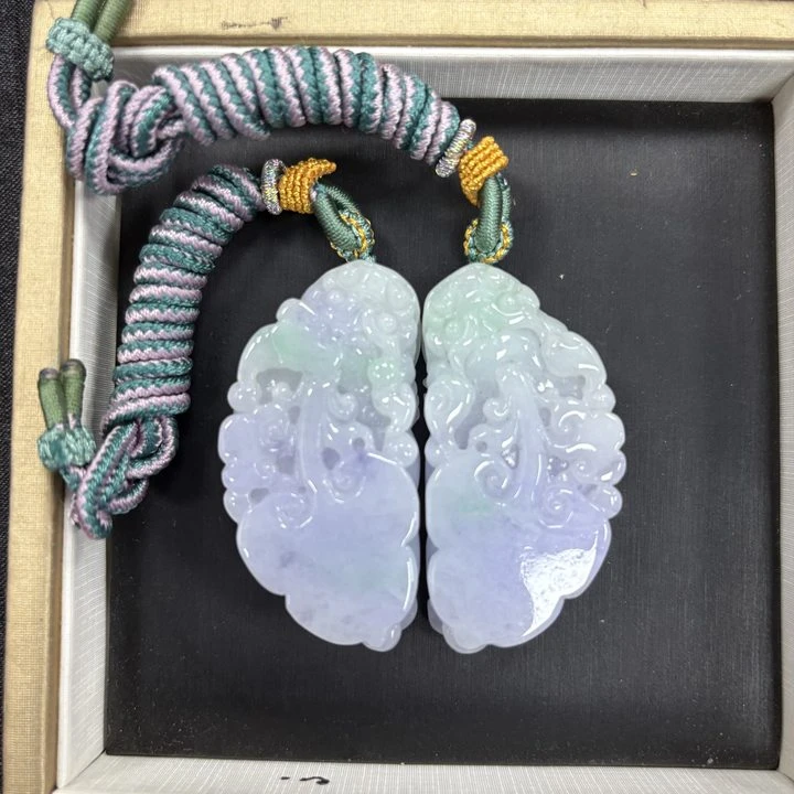 翡翠A货貔貅一对（顺丰包邮）-561849