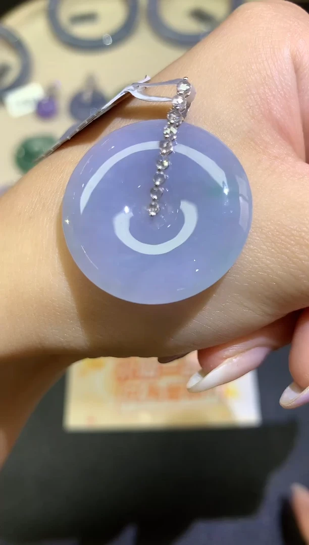 翡翠18K金镶嵌吊坠(不含链)吊坠A109|8800