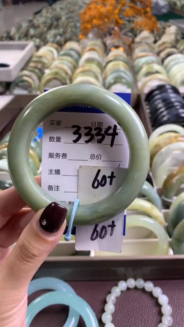 未镶嵌蛇纹石玉手镯3334
