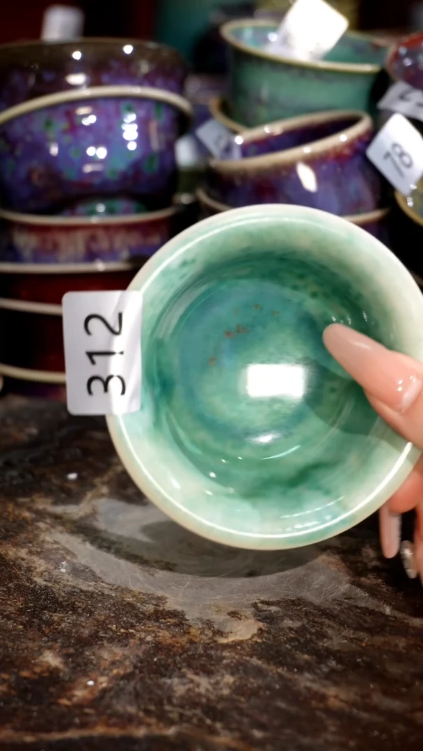 摆件精品窑变钧瓷茶器