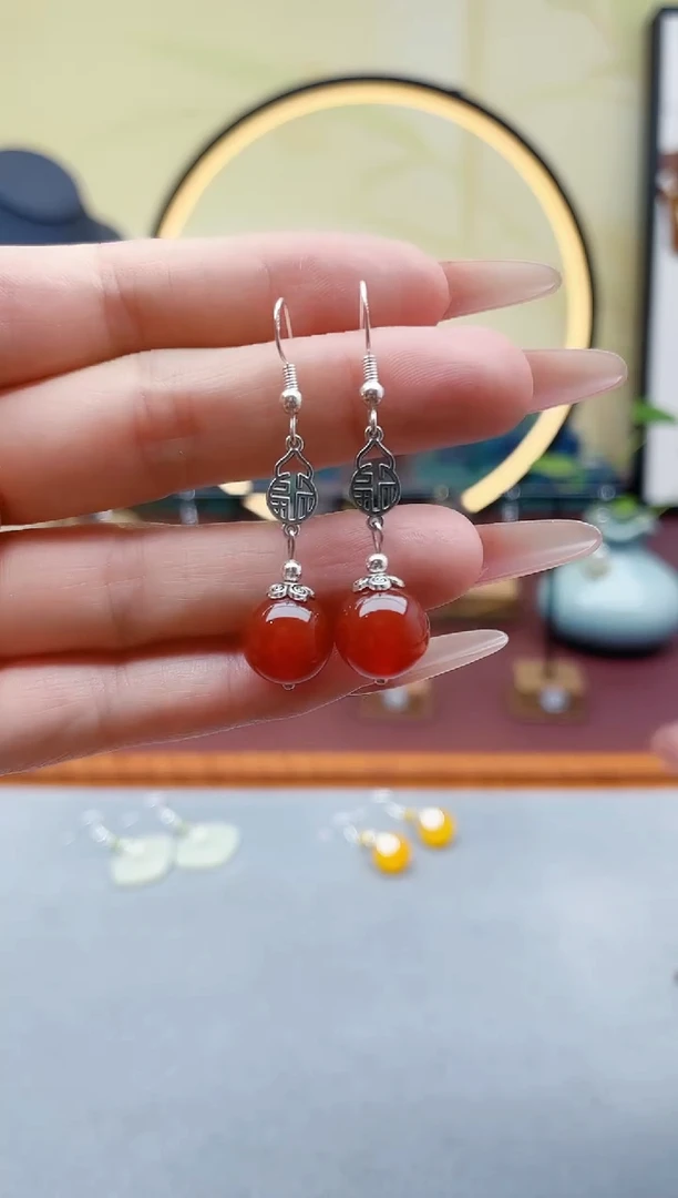 未镶嵌耳饰玛瑙/玉髓350