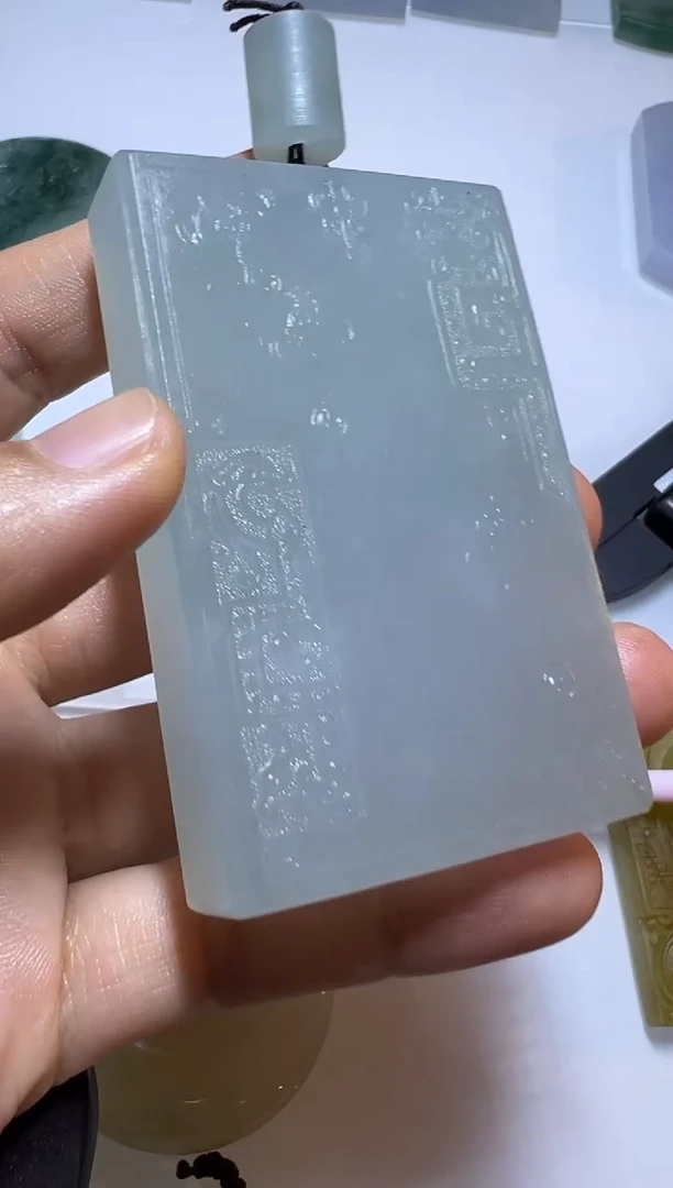 定制翡翠未镶嵌无事牌